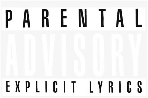 White Parental Advisory Sticker Png