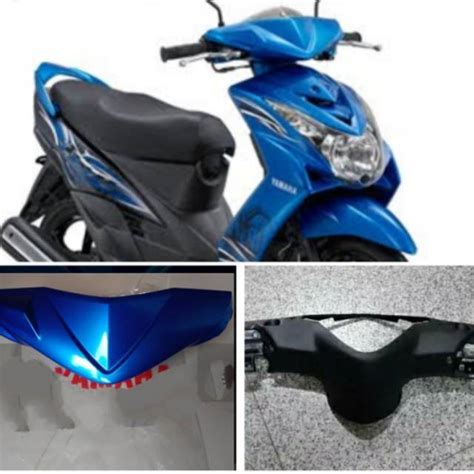 Jual Batok Kepala Depan Belakang Yamaha Mio Soul Lama Warna Biru