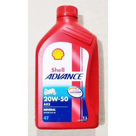 Jual Shell Advance Ax T Sae W Liter Original For All