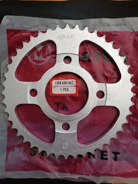 REAR SPROCKET 428 44T FOR TMX RUSI RACAL MOTOPOSH Lazada PH