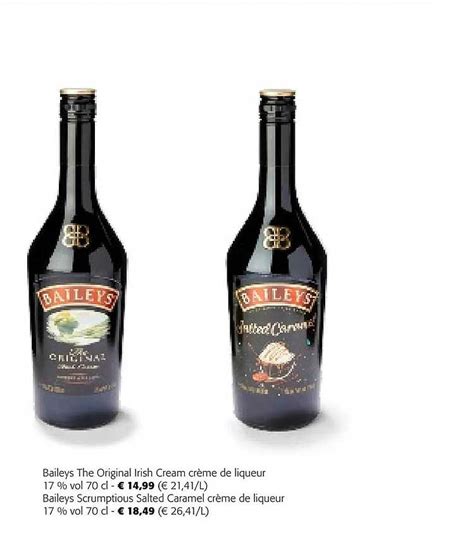 Promo Baileys The Original Irish Cream Crème De Liqueur 17 Vol