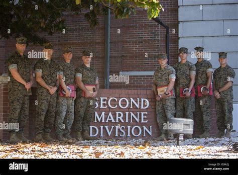 U S Marines And Sailors With 2nd Marine Division 2D MARDIV Pose With