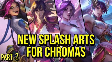 New Splash Arts For Chromas Kaisa Irelia Janna Senna Jinx