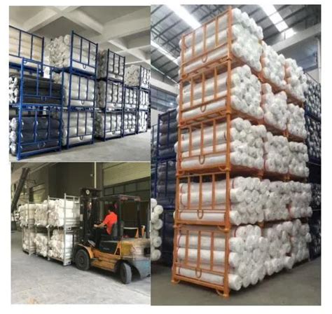 High Loading Capacity Collapsible Fabric Roll Stillages Cage Pallet For