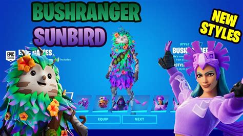 New Styles Bushranger And Sunbird Skin Fortnite Gameplay Showcase