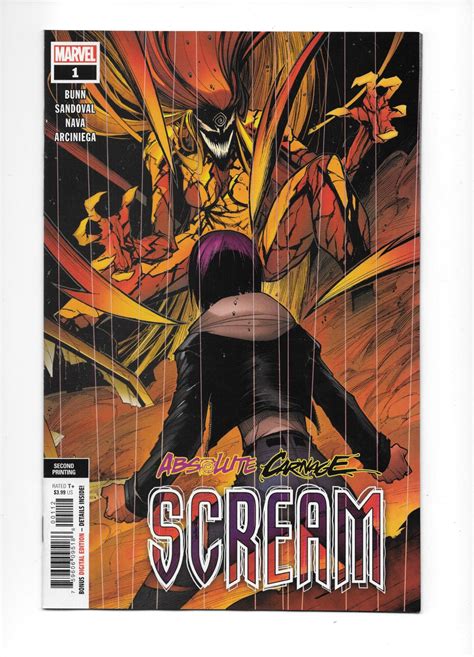 Absolute Carnage Scream 1 NM Marvel Comics - Etsy