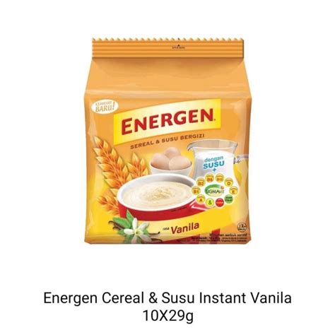 Jual Energen Cereal And Susu Instant Vanilla X Gr Shopee Indonesia