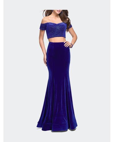 Purple Velvet Prom Dresses For Women Up To 59 Off Lyst