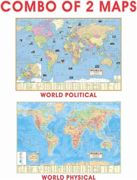 Navneet Happy Wall Chart World Map Political Wall Chart 57 Off