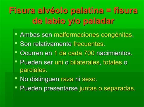 Fisura Labio Alv Olo Palatina Ppt