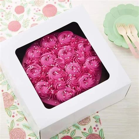 Gm White Kraft Paper Cake Box At Rs Piece Paper Cake Box In