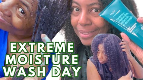 Extreme Moisture Wash Day Routine For Natural Hair Feat Revair Youtube