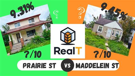 Analyse Projets REALT 8821 Prairie St Detroit Vs 16012 Maddelein St