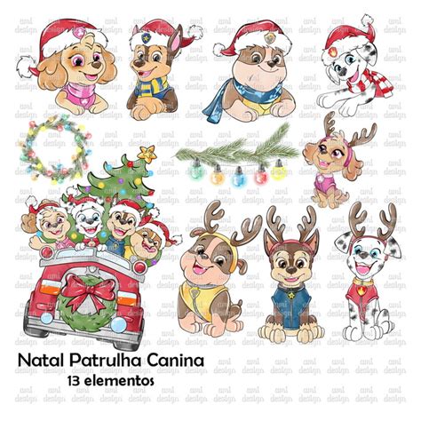 Kit Digital Patrulha Canina Natal Elo Produtos Especiais