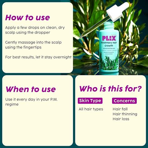 Plix The Plant Fix Rosemary Hair Growth Serum With Redensyl