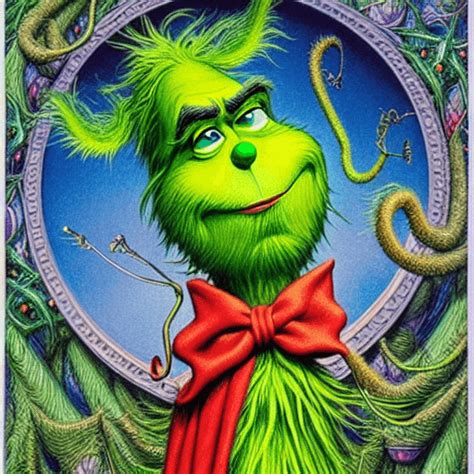 Whimsical Dr Seuss Grinch · Creative Fabrica