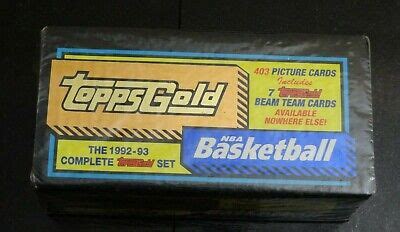 Topps Gold Nba Basketball Complete Set Factory Sealed Box