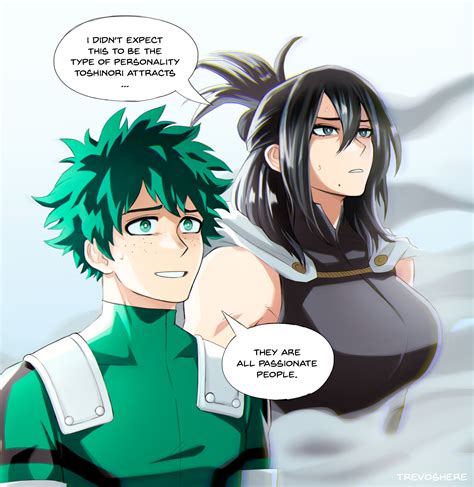 Midoriya Izuku And Shimura Nana Boku No Hero Academia Drawn By Trevo