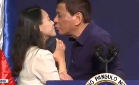 Philippines President Duterte Kisses Woman On Lips Stirs Controversy