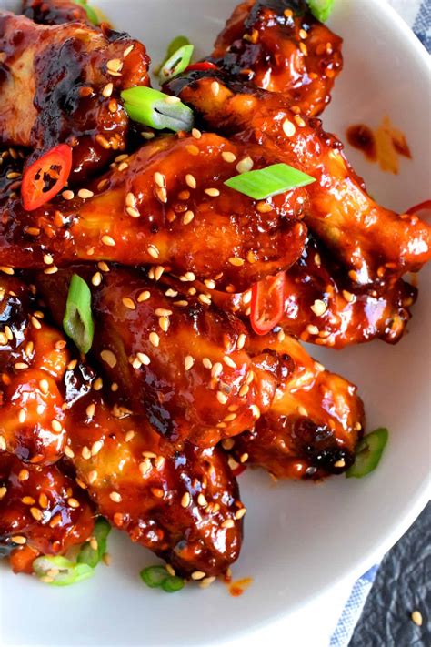 Spicy Korean Gochujang Chicken Wings Lord Byrons Kitchen