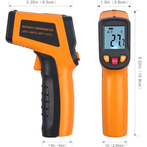 Termômetro Digital Infravermelho Mira Laser 50º a 380º C Exbom