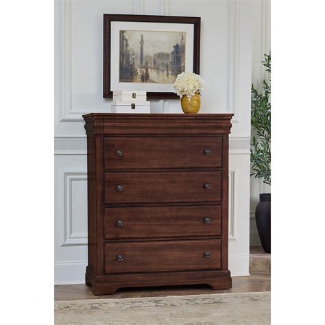 Vaughan Bassett Vista 770 115 Traditional 5 Drawer Chest With Hidden