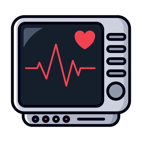 Ecg Heartbeat Machine 18881908 Vector Art At Vecteezy