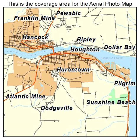 Aerial Photography Map Of Houghton Mi Michigan