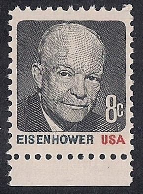 #1394 8 cent Eisenhower mint OG NH EGRADED SUPERB 98 XXF | United States, General Issue Stamp ...