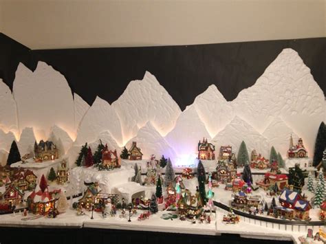 Styrofoam Christmas Displays Village Building Christmas Village