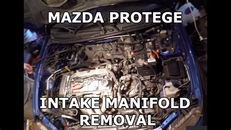 Mazda Protege Intake Manifold Removal And Replacement Youtube