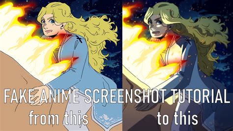 How To Draw A Fake Anime Screenshot Tutorial Saskiasketches Youtube