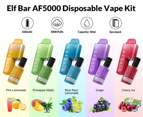 Elf Bar Af5000 Disposable Vape 5000 Puffs Hot Sale £8 99 Vapesourcing