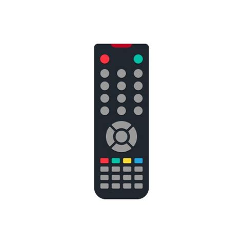 Tv Remote Control Icons Set On White Background Vector Image