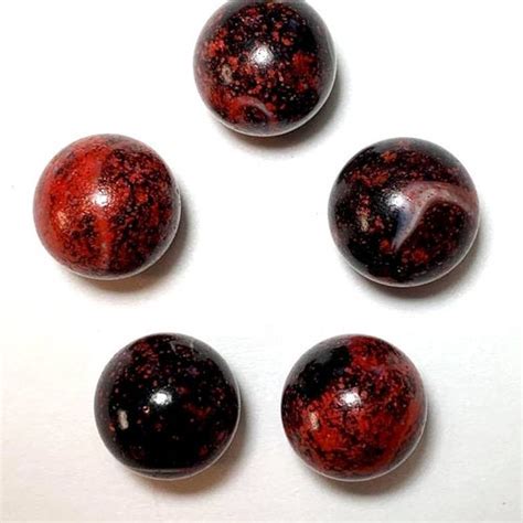 16mm Ocean 58th Glass Marble Players Pack Of 5 Etsy