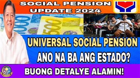 Alerto All Senior Citizens Universal Social Pension Update Ano