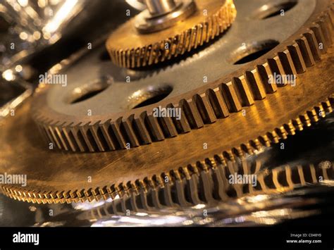 mechanical gears high resolution stock photography  images alamy