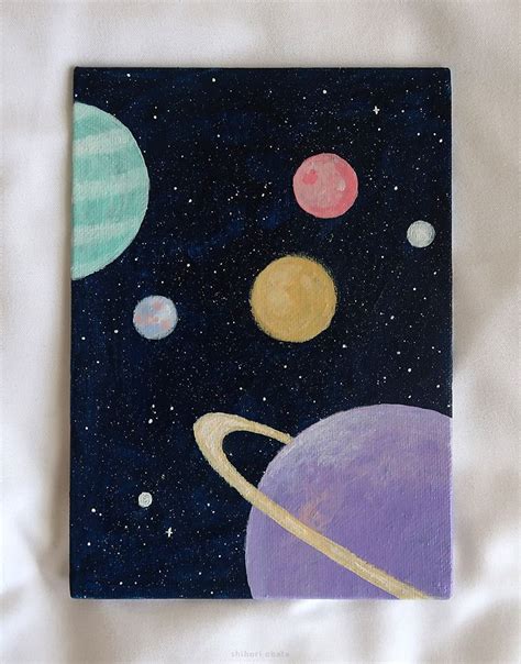 Space Painting Acrylic Canvas Painting Designs Painting Art Projects