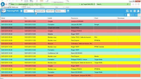 Types De Vues Dans Le Planning Navigation Dans Planningpme Web Access Youtube