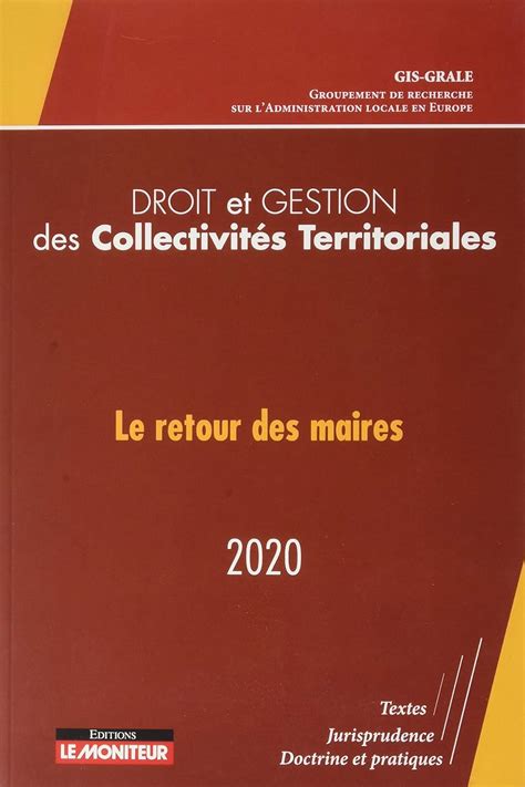 Amazon Droit Et Gestion Des Collectivit S Territoriales Le