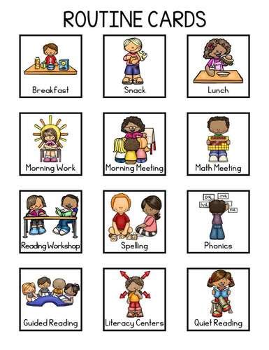 Editable Pec School Routine Cards Visual Schedule Cards Autism Speech