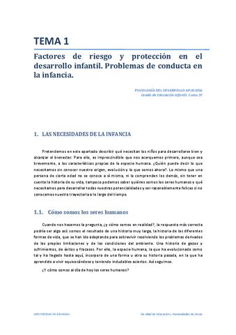 Tema 1 Psicologia Desarrollo Aplicada Pdf