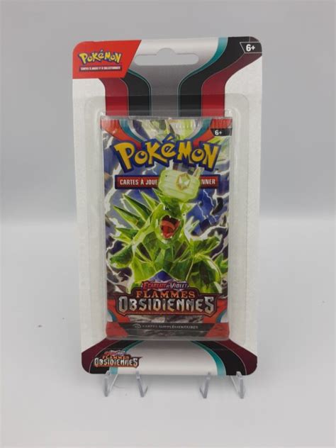 Booster Scellé Sous Blister De 10 Cartes Pokémon Flammes Obsidiennes