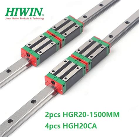 HGR20 2 Pcs Original Hiwin Trilho De Guia Linear L 1500mm 4 Pcs