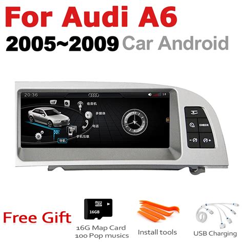 Car Radio Din Gps Android Navigation For Audi A F Mmi Aux