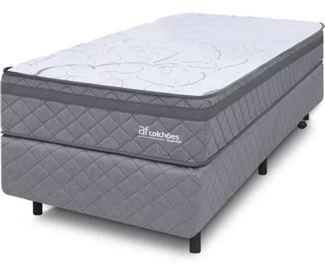 Cama Box Colchão Solteiro Espuma D45 Firme Ortopédico 78x188 MercadoLivre