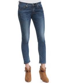 Rag Bone JEAN Sonoma Faded Denim Capri Pants