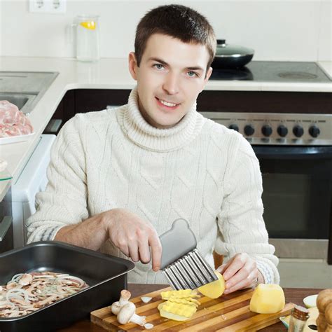 Gogusuu Potato Cutter French Fry Cutter Potato Knife Wave Knife