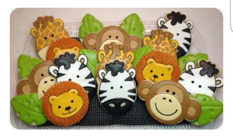 Pin By Priscila Kenes On Galletitas Safari Safari Cookies Animal