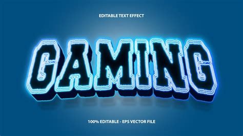 Premium Vector Vector Gaming Text Effect Editable With Modern Font Style